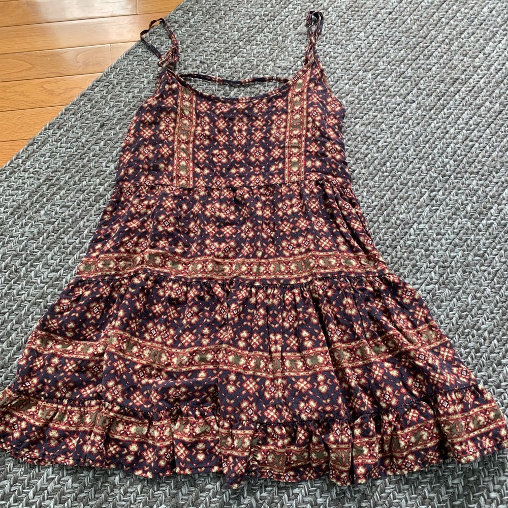 brandy melville mini dress with an open back, reminds me of free people!